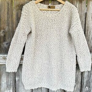 Katsumi by Anthropologie Cream With Gold Knit Sweater Women’s Size Medium
